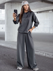 Dam 2-delad Träningsoverall och smör Grafitgrå Bolf 821111