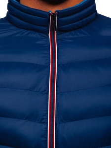 Herr Sportig vadderad vinterjacka Marinblå Bolf 1100