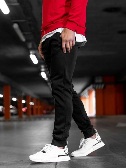 Herr Sweatpants Svart Bolf XW01-B
