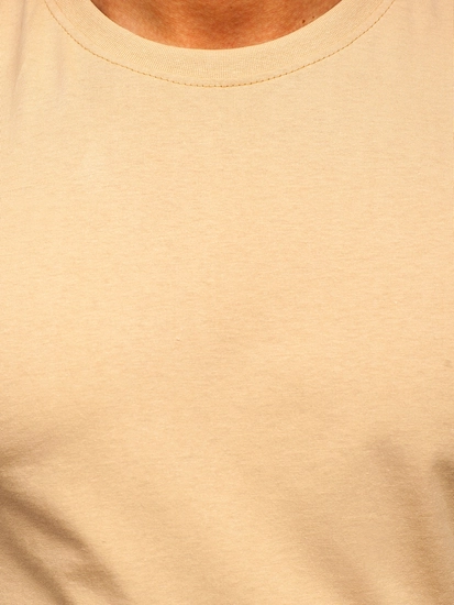 Herr Bomulls Basic T-shirt Beige Bolf 192397