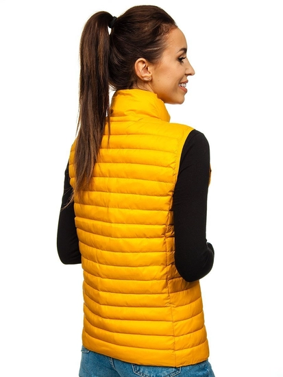 Dam Quiltad Väst Kamel 20314