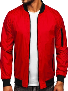 Herr Lättviktsjacka Bomber Röd Bolf 5M708