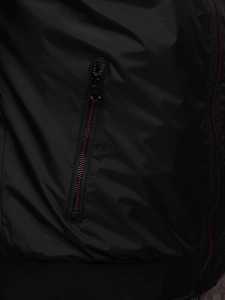 Herr Lättviktsjacka bombermodell Svart Bolf 7116