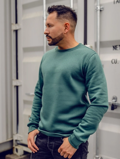 Herr Sweatshirt Grön Bolf 2001A