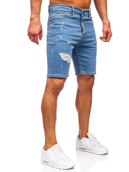 Herr Jeansshorts Marinblå Bolf 0429