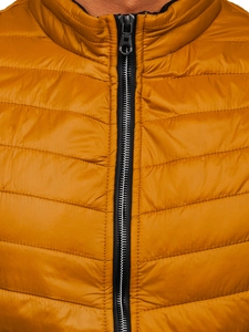 Herr Quiltad Väst Kamel Bolf 7103