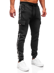 Herr Cargo-sweatpants Svart Bolf JX8715