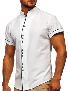 Herr Kortärmad skjorta Vit Bolf 5518