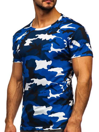 Herr Camo T-shirt Blå Bolf S807