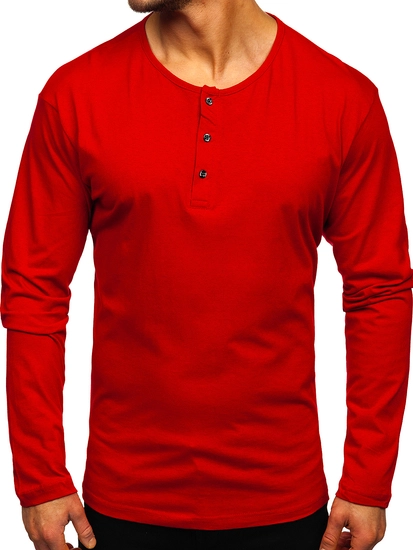 Herr Långärmad Top Röd Bolf 1114