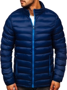 Herr Sportig vadderad vinterjacka Svart Bolf 1111