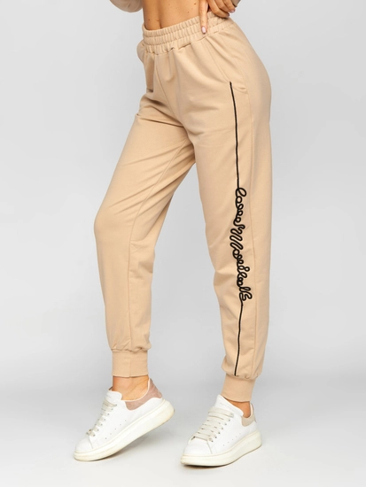 Dam 2-delad Träningsoverall Beige Bolf VE43