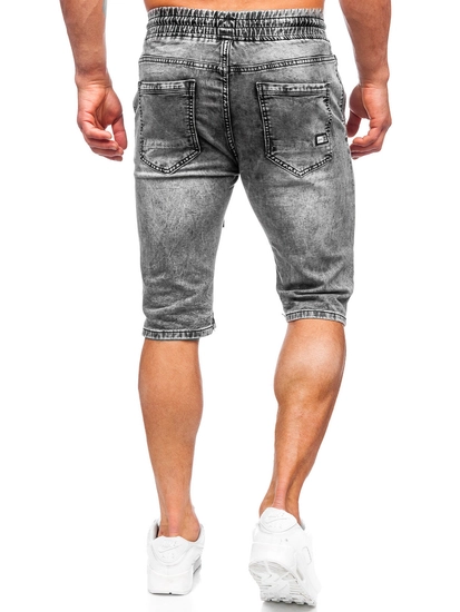 Herr Jeansshorts Svart Bolf KR1539