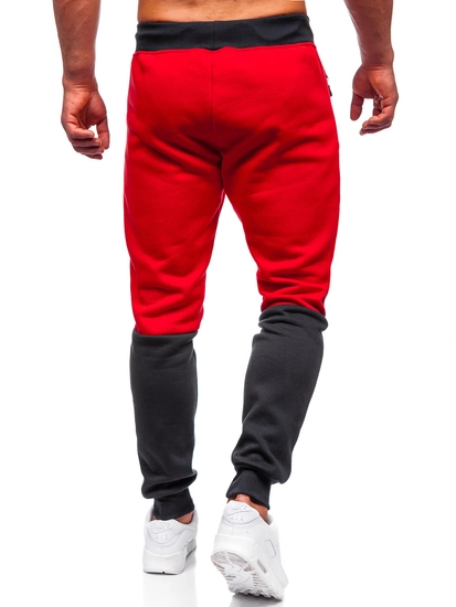 Herr Mönstrad Sweatpants Röd Bolf AM85