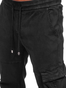 Herr Cargo Jeansjoggers Svart Bolf MP0105N