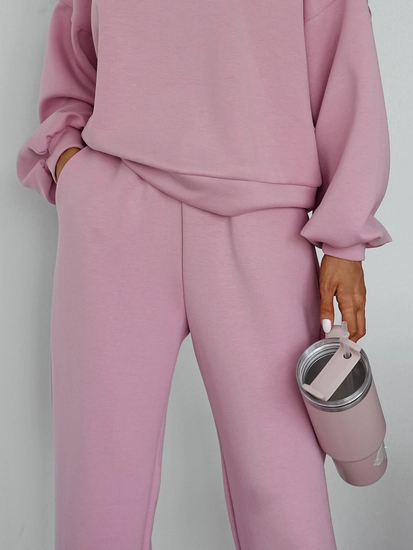 Dam 2-delad Träningsoverall med smörhuva Puderrosa Bolf 525