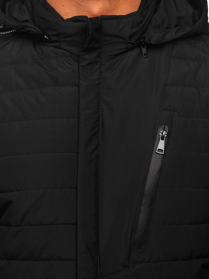 Herr Quiltad Lättviktsjacka Svart Bolf 22M305