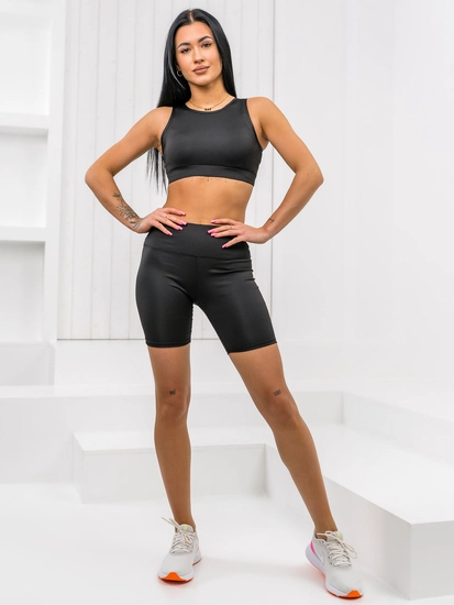 Dam 2-delat Sportigt set Svart Bolf XL014