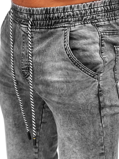 Herr Jeansshorts Svart Bolf KR1539