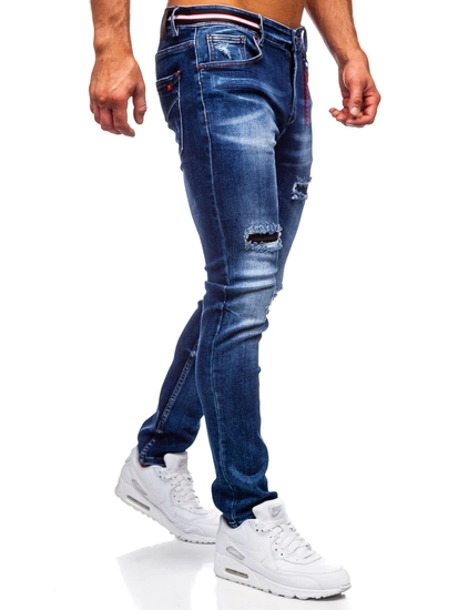 Herr Jeans Slim Fit Marinblå Bolf 80033W0