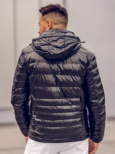 Herr Quiltad Lättviktsjacka Svart Bolf 2147A