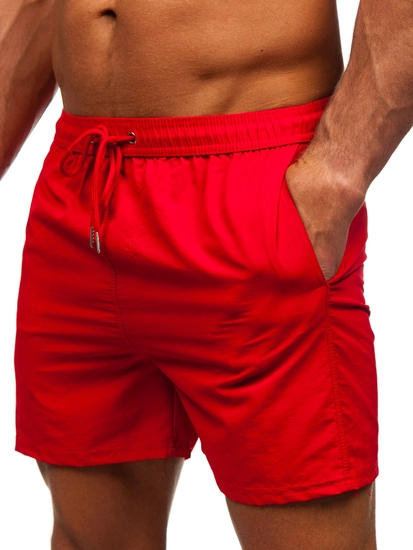 Herr Badshorts Röd Bolf XL018