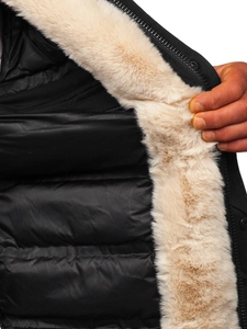 Herr Vinterparkas Svart Bolf M115