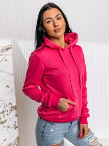 Dam Sweatshirt med känguruficka Fuchsia Bolf W02A1