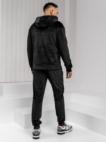Herr Velour Träningsoverall med huva Svart Bolf 8C1538A1