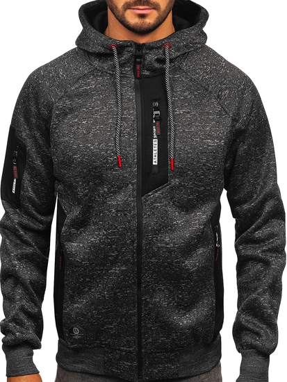 Herr Varm Huvtröja Grafitgrå Bolf TC1306