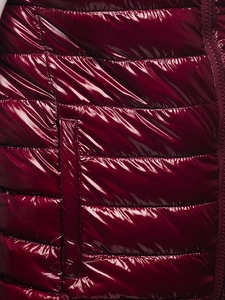 Herr Quiltad Väst Vinröd Bolf R0109A