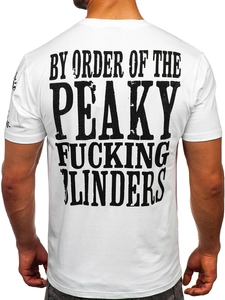 Herr T-shirt med tryck Vit Bolf 2826