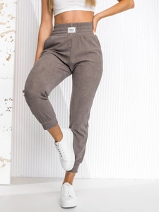 Dam Randiga Sweatpants Grå Bolf W7863