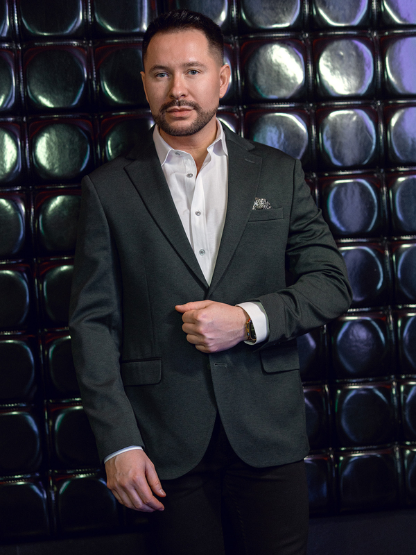 Herr Casual Kavaj Grön Bolf 24401-1