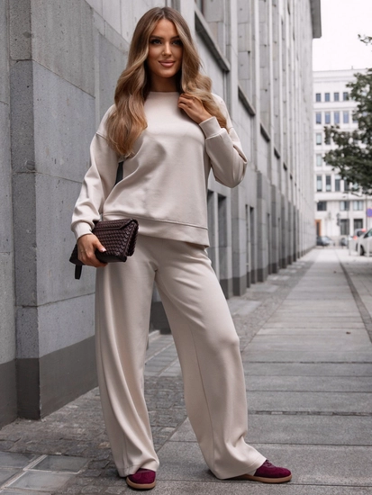 Dam 2-delad Träningsoverall och smör Beige Bolf 821111