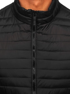 Herr Quiltad Väst Svart Bolf 31M5067