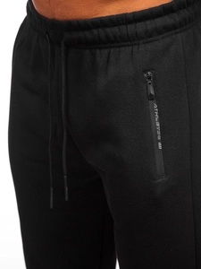 Herr Oversized träningsbyxor Svart Bolf JX6501