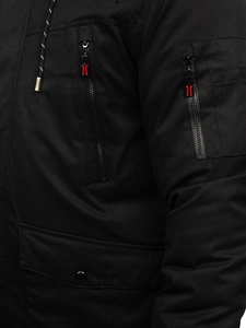 Herr Vinterparkas Svart Bolf 5M3123