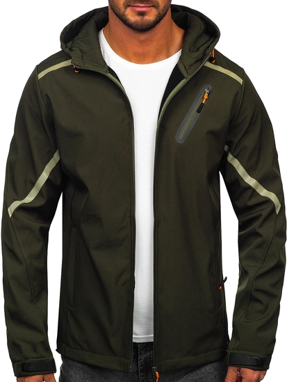 Herr Lättviktsjacka i softshell Kaki Bolf HSS037