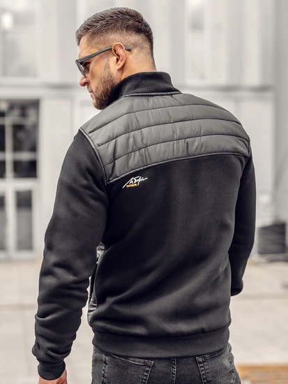 Herr Quiltad Lättvikts Bomberjacka Svart Bolf 146307A