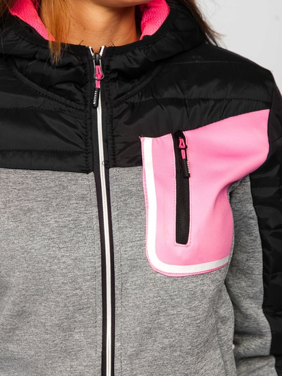 Dam Lättviktsjacka med huva Svart Bolf KSW4006A1