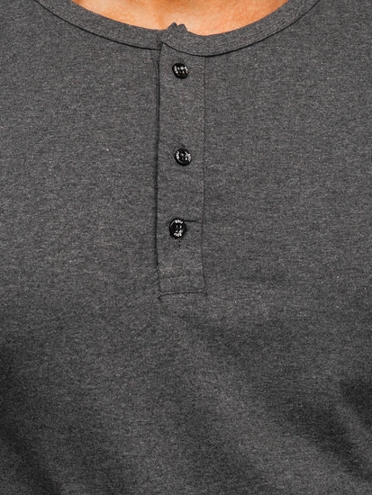 Herr Långärmad Topp Antracitgrå Bolf 1114