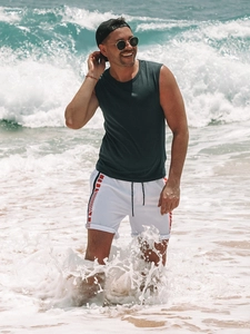 Herr Enfärgat Linne Marinblå Bolf 99001