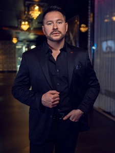 Herr Casual Kavaj Svart Bolf 026A