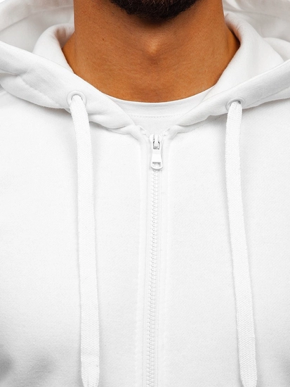 Herr Huvtröja med dragkedja Vit Bolf 2008