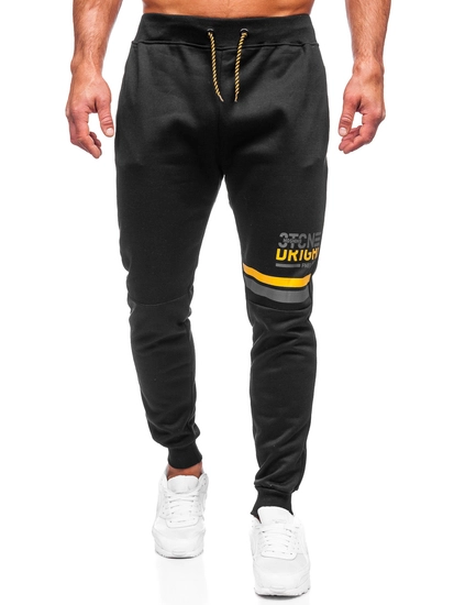Herr Sweatpants Svart Bolf AM108