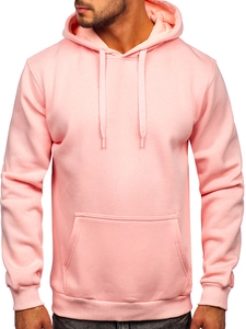 Herr Huvtröja med känguruficka Ljusrosa Bolf 1004