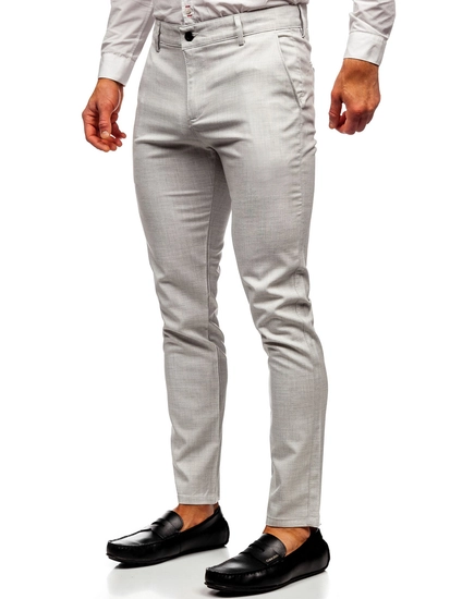 Herr Chinos i bomull Beige Bolf 0015