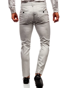 Herr Chinos i bomull Beige Bolf 0015