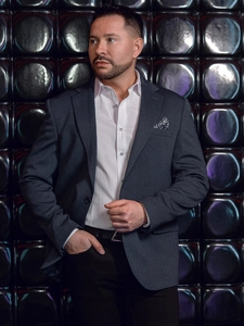 Herr Casual Kavaj Marinblå Bolf 24401-1